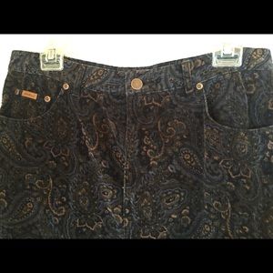 Long corduroy skirt